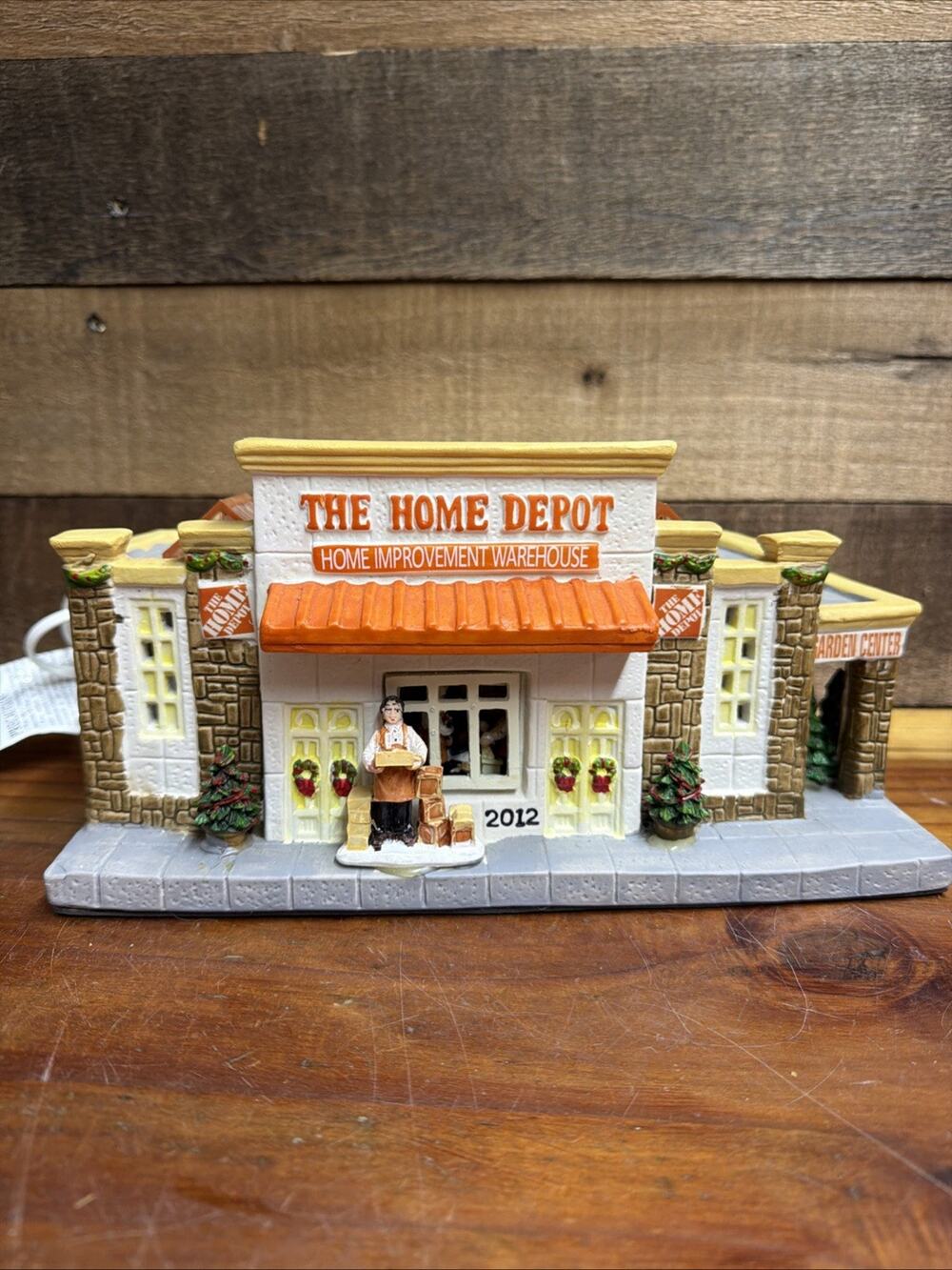 The Home Depot 2012 Lighted Ceramic Store Christmas Village